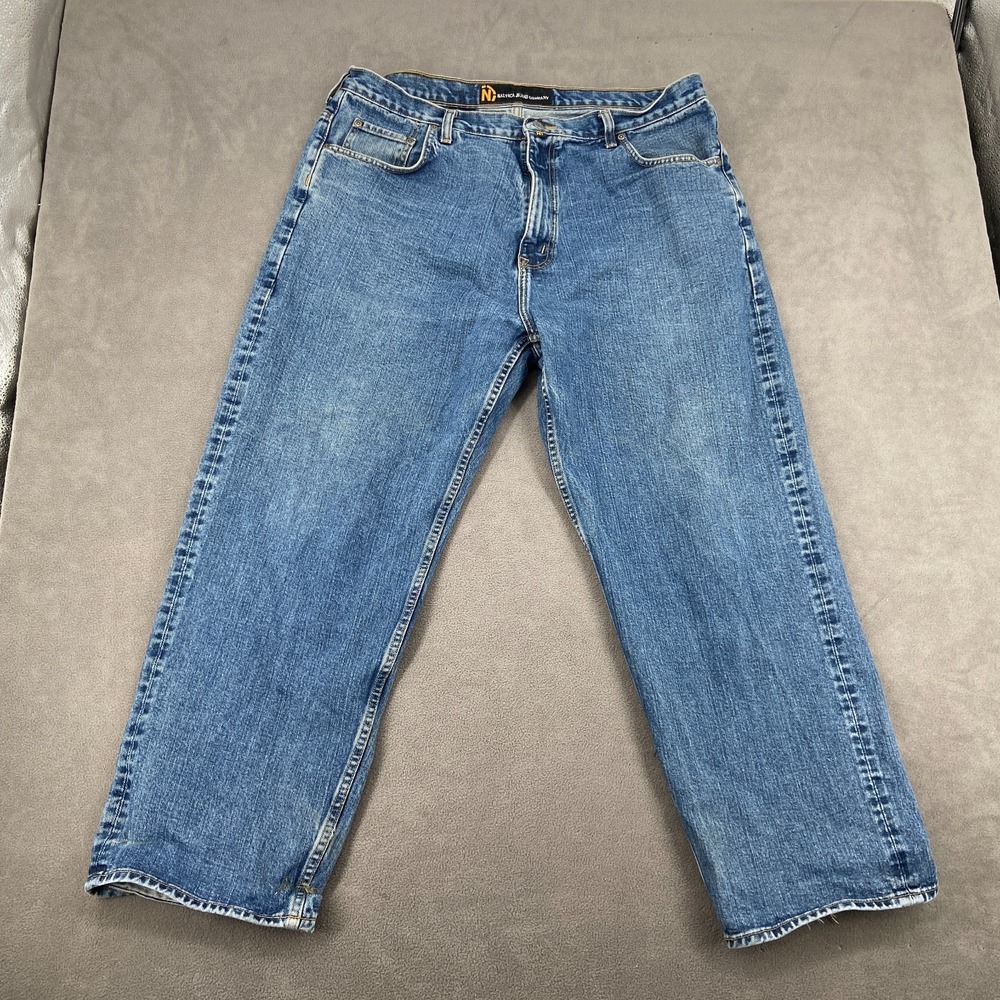Vintage Nautica Jeans Mens 38 Blue Denim Cotton High Rise Casual Straight Leg